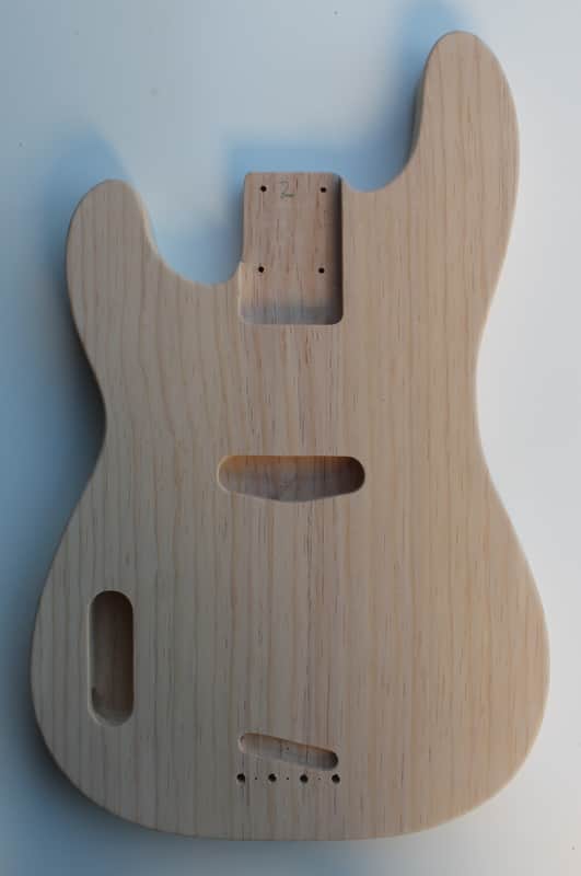 AMERICAN MADE '51 PBASS VINTAGE STYLE BODY - LEFT HANDED - SUGAR PINE 919 image 1