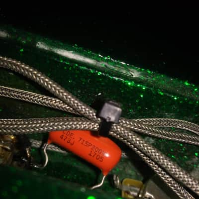 Gibson Les Paul Junior 1958 Marty Bell Sparkle Green Vintage Refin image 10