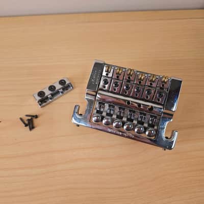 Kahler USA Flat Mount Tremolo 2200 Bridge Chrome with Locking Nut image 7