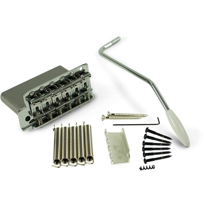 Kluson Left Hand Vintage Steel Block Tremolo Bridge Chrome image 1