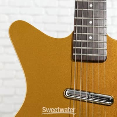 Danelectro Fifty Niner DC Semi-hollowbody Electric Guitar - Gold Top (59RGoldTopd1) image 3