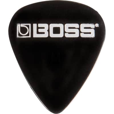 Boss Celluloid Picks 12 Pack Black - Thin image 2