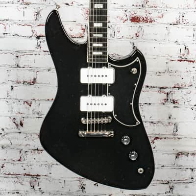 Bilt El Hombre Electric Guitar, Black w/ Lollar Jazzmaster Pickups & Case x7050 (USED) image 1