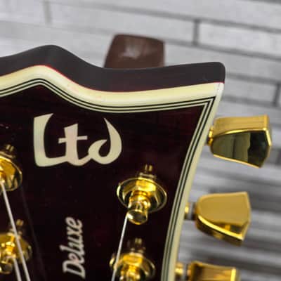 ESP LTD EC-1000T CTM Flamed Maple - See Thru Black Cherry image 17