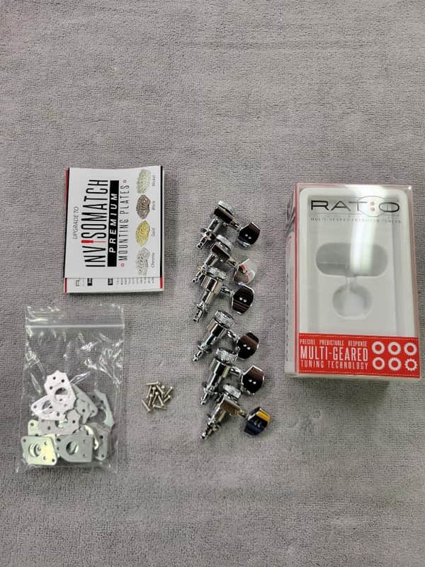 Graph Tech Graph Tech PS-8593-CO 3+3 Ratio Locking Electric Tuners 2024 - Chrome image 1