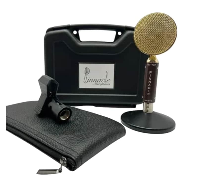 New Pinnacle Microphones Fat Top | Ribbon Microphone | Brown | Free XLR Cable image 1