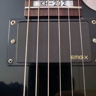 ESP LTD KH-202 with Active EMG X Pickups and Padded Gig Bag image 9