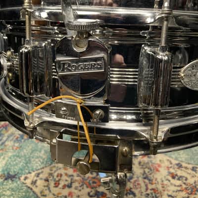 Rogers - 5x14" Dyna-Sonic 5 Line - Chrome Over Brass Snare Drum. No. 37 image 8