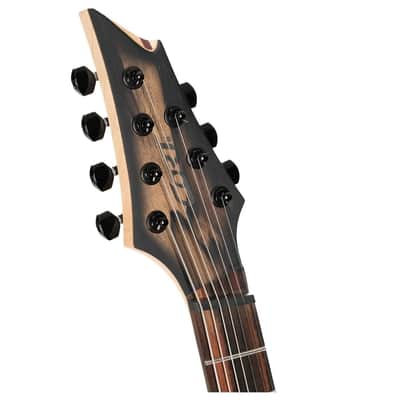 Cort KX507MS-NBB KX Series Pale Moon Ebony Top Mahogany Body Maple & Purple Heart 5-Ply Laminated Neck 7-String Multiscale Electric Guitar image 5