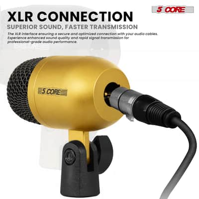 5 Core Conga Mic Snare Tom Microphone Drum Kit Condenser XLR Instrument Mics image 9