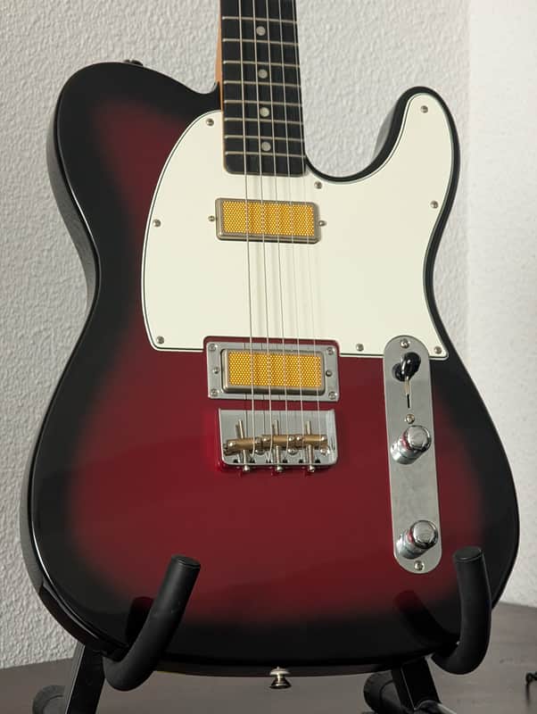 Fender Telecaster with Q pickups Gold Foils - Candy Apple Burst image 1