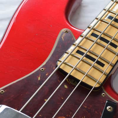 Fender Jazz Bass 68 JRNY Aged Candy Apple Red image 13