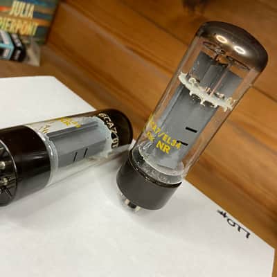 Mullard XF2 EL34 6CA7 Double O Getter - PAIR image 7