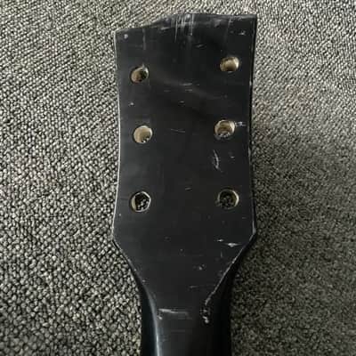Black 6 String Guitar Neck, 22 Frets, 628mm Scale image 8