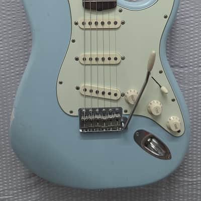Custom Fender Stratocaster "Nowherecaster" MJT Sonic Blue Relic image 1