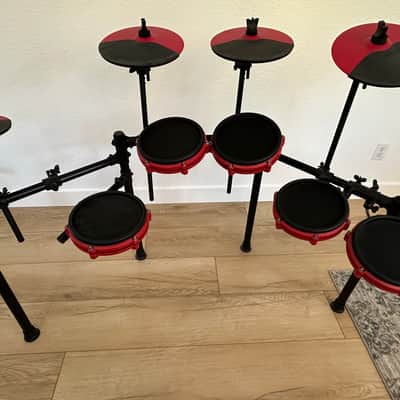 Alesis Nitro Mesh Expanded Electronic Drum Kit Red image 1