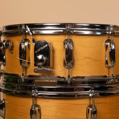 1990s Slingland Artist Custom Natural Maple Drum Set 14x20 8x12 14x14 and 5x14 image 20