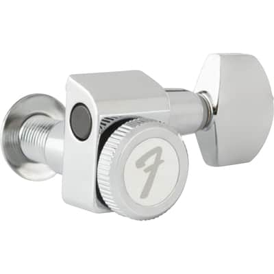 Fender Stratocaster/Telecaster Locking Tuning Machines, Short Post, Chrome, Set of 6 (099-0818-105) image 5