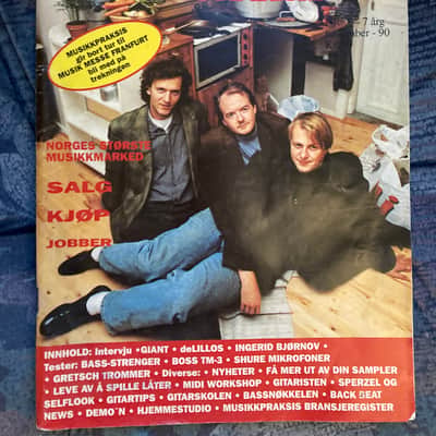 VERY RARE INTERVIEW! 1990 GIANT Dann Huff AOR in norwegian , vintage magazine image 2