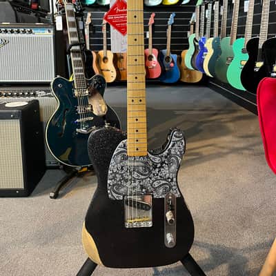 Fender Brad Paisley Road Worn Telecaster - Present - Black Sparkle image 1