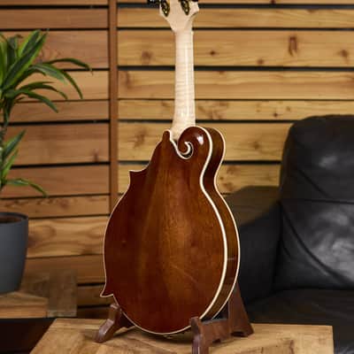 Ortega RMF200PF Americana Series F-Style Solid Flamed Maple Top Maple Neck 8-String Mandolin w/Croco Leather Case image 16