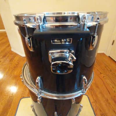 Pearl Export 12 round x 10 rack tom, gloss black, ISS mount, pro heads excellent image 2