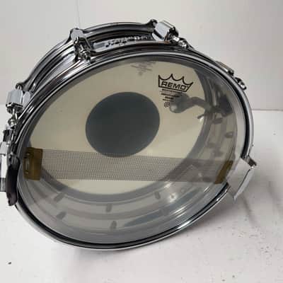 Rogers "5-Line" Dyna-Sonic 5x14" Brass Snare Drum with "Beavertail" Lugs 1967 - 1974 - Chrome image 6