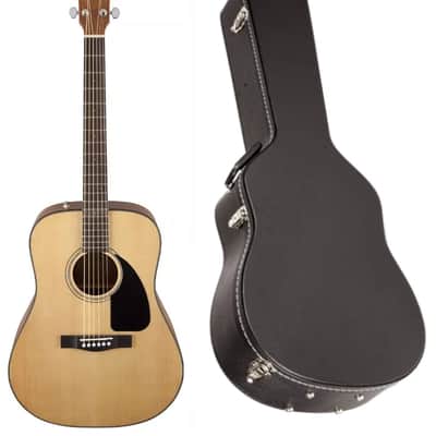 Fender CD-60 V3 Spruce Top Acoustic Dreadnought Guitar, Natural with Hard Case image 1
