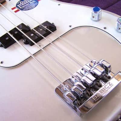 Babicz Full Contact Hardware ORIGINAL SERIES FCH4 AM BASS BRIDGE, 4 String -string thru chrome image 4