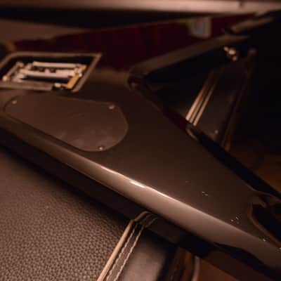 Dean Dimebag Darrell Razorback Flying V Pantera Signature Dime Guitar Black Red Bevels + Hard Case image 22
