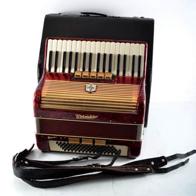 Rare Vintage German Made Top Piano Accordion Weltmeister Gigantilli I - 80 bass + Original Hard Case & Shoulder Straps image 18