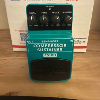 Behringer CS100 Compressor 2010s - Green image 3