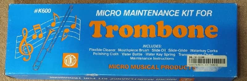 Micro K600 Maintenance Kit for Trombone 1990's Blue image 1
