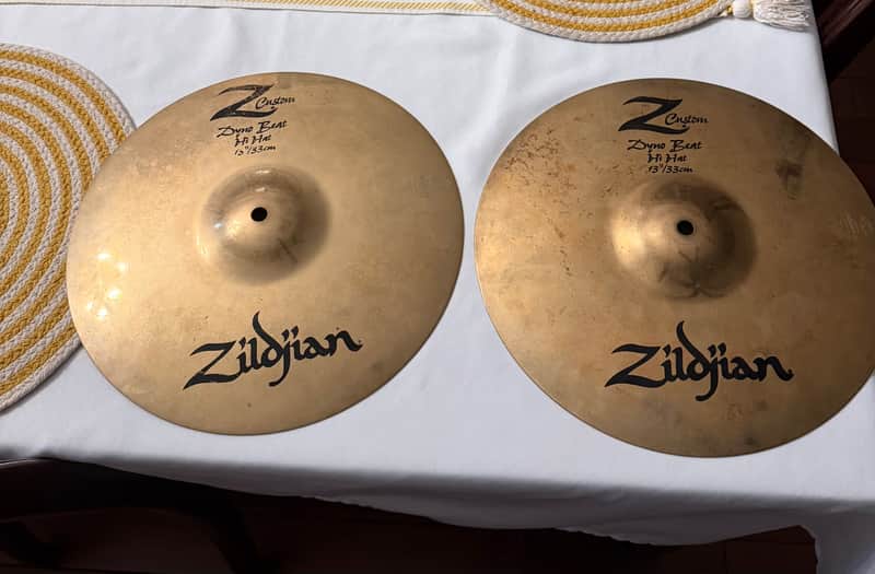 Zildjian 13" Z Custom Dyno Beat Hi-Hat Cymbals (Pair) 2001 - 2009 - Brilliant image 1