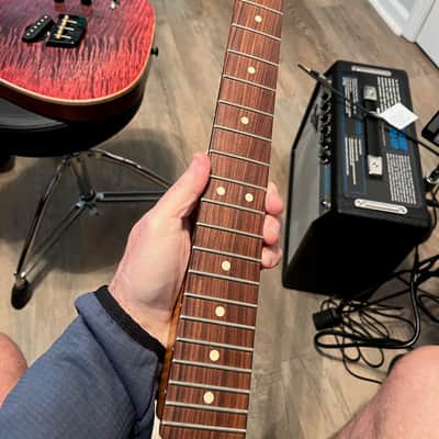 Warmoth Roasted Flame Maple Telecaster neck image 2