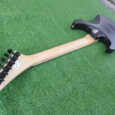 Jackson JS30 Super Strat Archtop 24 Jumbo Frets Sharktooth Inlay Dual Humbucker Tremolo Midel Vintage Style Big Block Strandard Trem Factory Original Satin Black image 9