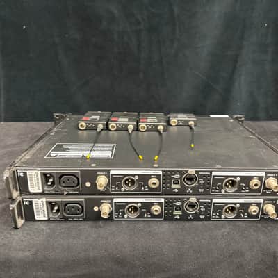 4 Channel Shure UR4D wireless system with Bodyback transmitters image 3