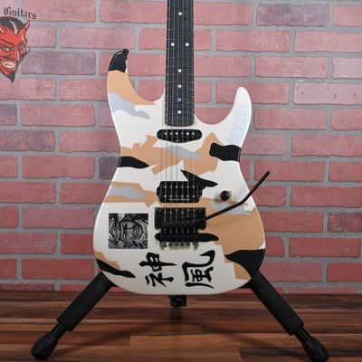 ESP Kamikaze 3 George Lynch Signature Desert Camo with Kamikaze Graphic 2024 w/OHSC image 1