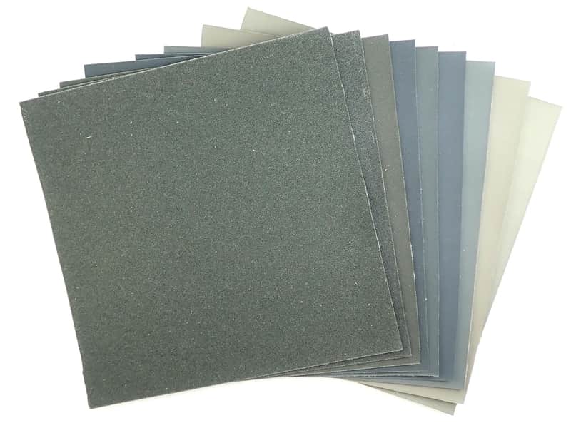 Micro-Mesh Cushioned Abrasive Sheets - 152.4x152.4mm (Set of 9), 1500-12000 image 1