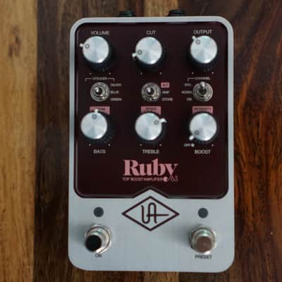 Universal Audio Ruby ’63 Top Boost Amplifier 2022 - Present - Ruby / Silver image 2