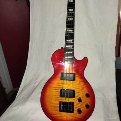 Epiphone Les Paul Bass - Red Burst - with gig bag image 9