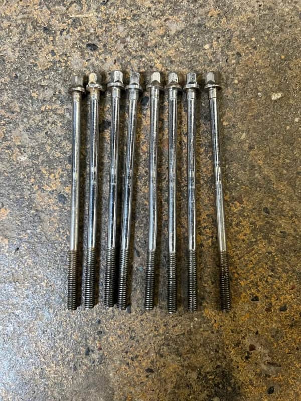 Slingerland 4-1/2" Chrome Tension Rods 8pk Vintage 1970's image 1