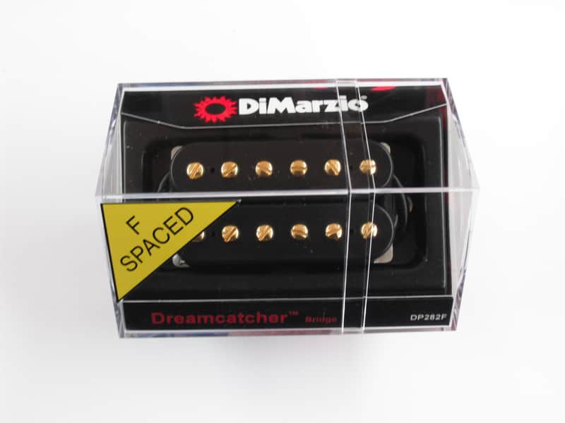 DiMarzio F-spaced Dreamcatcher Bridge Humbucker Black W/Gold Poles DP 282 image 1