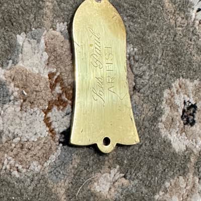 Gibson Les Paul Artist Truss Rod Cover 70’s-80’s - Polished Brass image 1