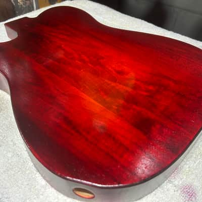 Cherry Burst Basswood T-style guitar body - Made in USA! image 8