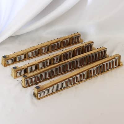 Hohner Accordion Part - Lot of 4 Treble Reed Blocks from 41 Key Piano Accordion LMMM (Incomplete) image 1