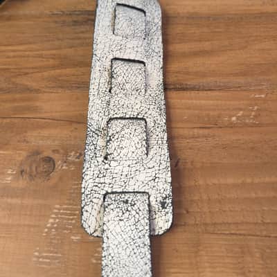 Levy's Guitar Strap 2.5" 2 Sided Black, White Crackle Great Condition image 6