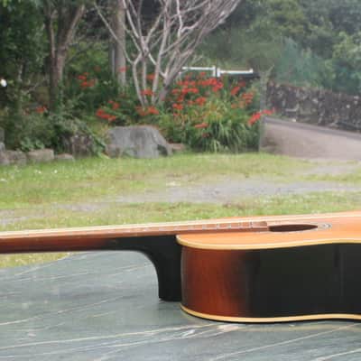 Yamaha Nippon Gakki Dynamic ALL Solid Guitar No.40A Red Label  1963 Natural+Original Hard Case image 14