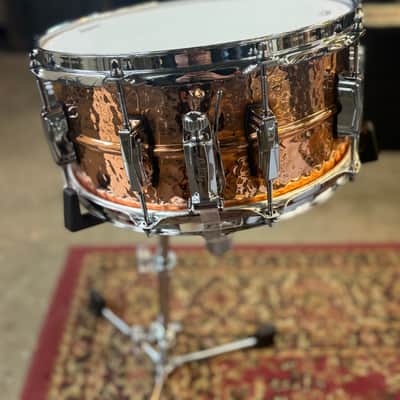 Ludwig 6.5x14 Copper Hammered Snare Drum image 3