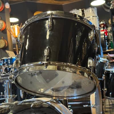 VINTAGE 1960's Gretsch Round Badge Rewrap in Black Nitron - 14x22, 9x13, 16x16 image 11